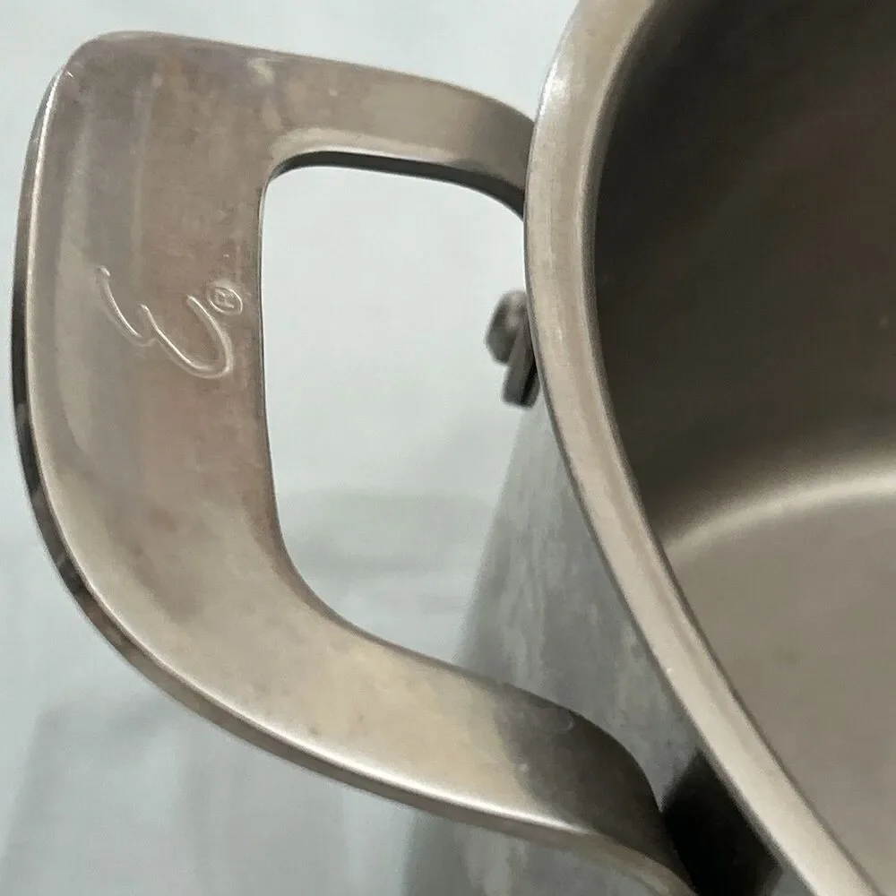 Emeril Lagasse 5 Qt 4.7 L Stock Pot Dutch Oven Stainless Steel with Clear Lid